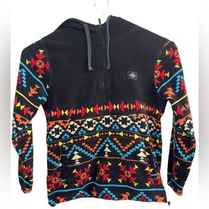 Super Massive Blue Aztec Graphic Hoodie
